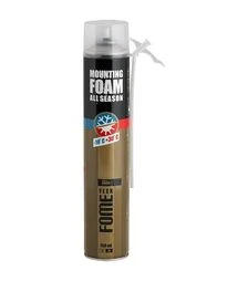 Пена монтажная с адаптером Fome Flex Foam All Season, Желтая, 750 мл