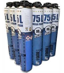 Пена монтажная пистолетная Fome Flex Mega 75L, Желтая, 870 мл, 12 шт