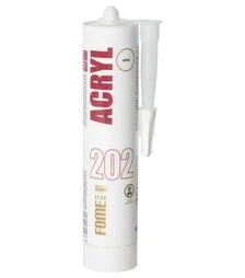 Герметик акриловый Fome Flex Acryl 202 водостойкий, под покраску, Белый, 310 мл