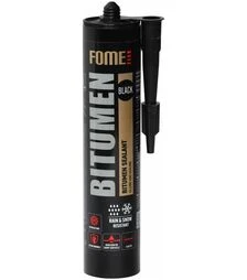 Герметик битумный Fome Flex Bitumen для крыш всесезонный, Черный, 300 мл