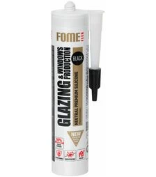 Герметик силіконовий Fome Flex GLAZING & WINDOW професійний, Чорний, 310 мл