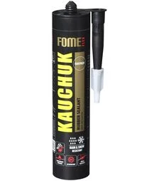 Герметик каучуковий Fome Flex Kauchuk вологостійкий, всесезонний, Прозорий, 300 мл