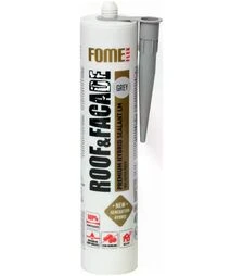Герметик гибридный Fome Flex Roof&Facade для фасада, Серый, 300 мл