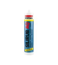 Герметик-клей силіконовий Soudal Silirub AQ для акваріумів, Прозорий, 310 мл