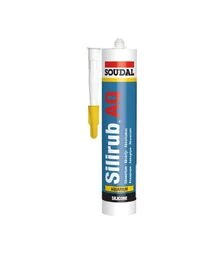 Герметик-клей силіконовий Soudal Silirub AQ для акваріумів, Чорний, 310 мл