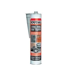 Герметик-клей поліуретановий Soudal PU Sealant універсальний, Коричневий, 290 мл