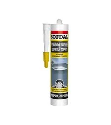 Герметик бітумний водостійкий Soudal Soudafalt покрівельний, Чорний, 280 мл