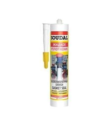Герметик силіконовий високотемпературний Soudal Gasket Seal, до +285 °C, Червоний, 280 мл