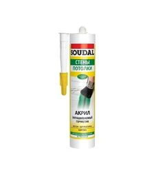 Герметик акриловий Soudal, Білий, 280 мл