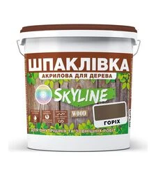 Шпаклівка акрилова SkyLine Wood для дерева Горіх, 1,5 кг