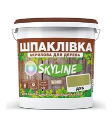 Шпаклівка акрилова SkyLine Wood для дерева Дуб, 14 кг