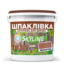Шпаклівка акрилова SkyLine Wood для дерева Махагон, 1,5 кг