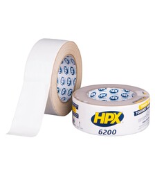 Лента армированная HPX 6200, 48 мм Белая, 25 м