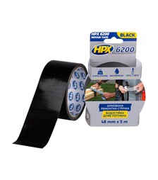 Лента армированная HPX 6200, 48 мм Черная, 5 м
