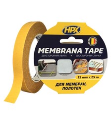 Стрічка двостороння MEMBRANA TAPE, 15 мм Прозора, 25 м