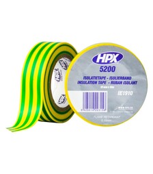 Лента изоляционная HPX 5200, 19 мм Желто-зеленая, 10 м