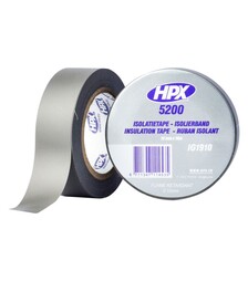 Лента изоляционная HPX 5200, 19 мм Серая, 10 м