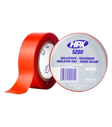 Лента изоляционная HPX 5200, 19 мм Красная, 10 м