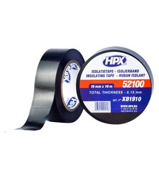 Лента изоляционная HPX 52100, 19 мм Черная, 10 м