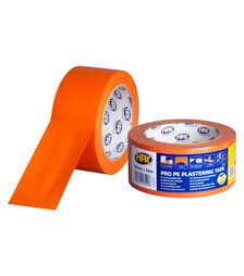 Стрічка малярська PRO PE PLASTERING TAPE, 50 мм Помаранчева, 33 м