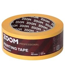 Стрічка малярна професійна Zoom PRECISION, Жовта (50 м×48 мм)