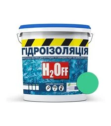 Гідроізоляція акрилова SkyLine H2Off фарба-мастика універсальна Зелена 12 кг