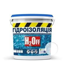 Гидроизоляция акриловая SkyLine H2Off краска-мастика универсальная Прозрачная 5 кг