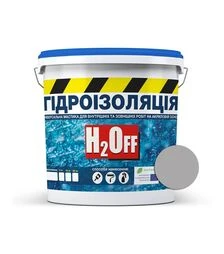 Гідроізоляція акрилова SkyLine H2Off фарба-мастика універсальна Сіра 1,2 кг