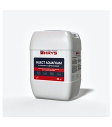 Инъекционная пена-гель KRYS INJECT Aquafoam для герметизации швов, Желто-коричневая, 25 кг