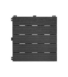 Гумове покриття для підлоги Multy Home Cosmopolitan, Сіре, рифлене, 30×30 см, 6 шт