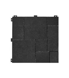 Гумове покриття для підлоги Multy Home Mosaic, Сіре, рифлене, 30×30 см, 6 шт