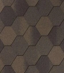 Битумная черепица Superglass Hex (27), Dual Brown Ultra, 3 м² (289514)