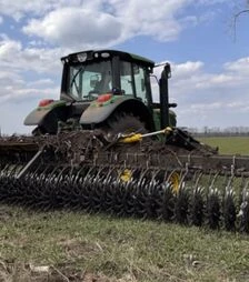 Борона ротационная Demus RH900F, гидравлически-сложная