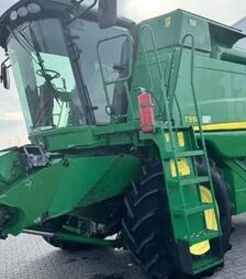 Зерноуборочный комбайн John Deere T550, 2010 г.в, 4682 м/ч, б/у