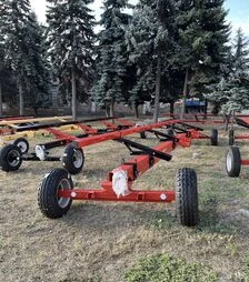 Візок для жниварок Profi Stan ЛАН-13, 9-12 м, 180х180х8+швелер, 4 колеса 10.00/75-R15.3