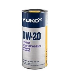 Моторна олива Yuko MAX SYNTHETIC A&A 0W-20, 1 л