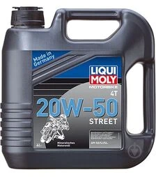 Моторна олива Liqui Moly Motorbike 4T мінеральна 20W-50, 4 л