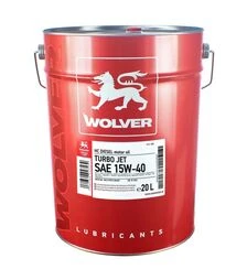 Моторна олива WOLVER TURBO JET 15W-40, 20 л