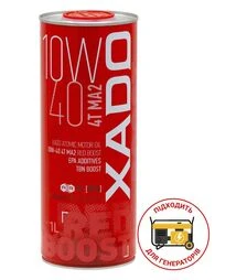 Моторна олива XADO Atomic Oil Red Boost 10W-40 4T MA2, 60 л
