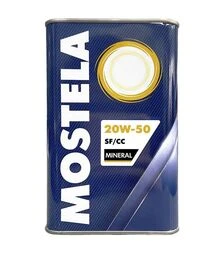 Моторна олива Mostela Mineral 20W-50, 4,73 л