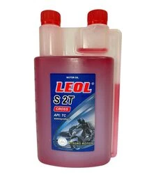 Моторное масло LEOL CROSS S 2Т, SAE 30 ТС, 1 л, с дозатором