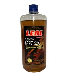 Моторное масло турбодизельное LEOL TURBODIESEL EXTRA 5W-40, API CI-4/CF/SL, ACEA E7, 1 л (0,9 л)