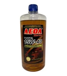 Моторна олива турбодизельна LEOL TURBODIESEL EXTRA 15W-40, API CI-4/CF/SL, ACEA E7, 1 л (0,9 л)