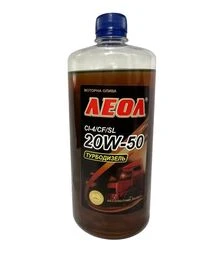 Моторна олива турбодизельна LEOL TURBODIESEL EXTRA 20W-50, API CI-4/CF/SL, ACEA E7, 1 л (0,9 л)