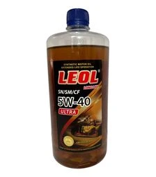 Моторное масло LEOL Ultra 5W-40, API SN/SM/CF, 1 л (0,9 л)