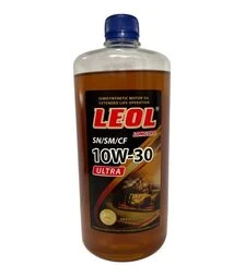 Моторна олива LEOL Ultra 10W-30, API SN/SM/CF, 1 л (0,9 л)