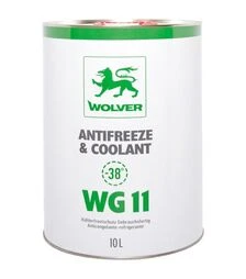 Антифриз WOLVER ANTIFREEZE & COOLANT (WG11) зелений, 10 л