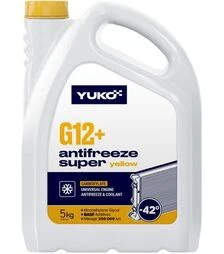 Антифриз VUKO Antifreeze -40 (Super G12+) желтый, 5 л