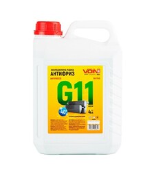 Антифриз VOIN G11 зеленый, 4 л