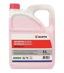 Антифриз Wurth LL G12+ Ready Mix -37°C, 5 л